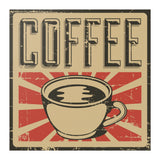 Vintage Retro Look 12x12 COFFEE Poster, Great COFFEE SHOP DECOR