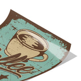 Vintage Retro Look 12x12 COFFEE Poster, Great COFFEE SHOP DECOR