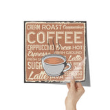Vintage Retro Look 12x12 COFFEE Poster, Great COFFEE SHOP DECOR
