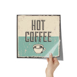 Vintage Retro Look 12x12 COFFEE Poster, Great COFFEE SHOP DECOR