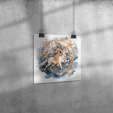 SAGITTARIUS Astrological Zodiac Sign 12x12 Poster