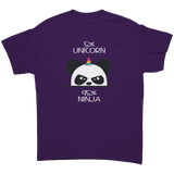 Unicorn_Ninja_Panda_Unisex_T-Shirt_Purple_Front_Mockup.png