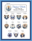 Astrological Signs Personalized Address Labels, Astrology, 30 per set