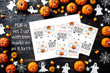 Halloween Candy Bag Toppers – Ghost Poop, Pumpkin Poop, Witch Warts, Monster Scabs, Jack O'Lantern Teeth – Printable 5-in-1 Instant Download