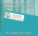 Personalized GRATEFUL DEAD Return ADDRESS Labels - J & S Graphics