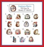 Adorable Hedgehogs Personalized Address Labels