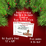 Children's Christmas Thank You Note Cards, Digital Printable, Fill in the Blanks - J & S Graphics