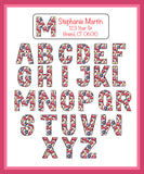 Personalized Valentine's Day Floral Heart Return Address Labels - Monogram, Initial, Sets of 30