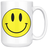 SMILEY Face COFFEE MUG 11oz or 15oz, Hippie, Retro