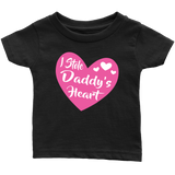 I STOLE DADDY'S HEART Onesies and Infant, Toddler, Youth Size T-Shirts - J & S Graphics