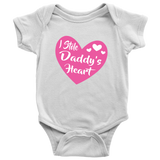 I STOLE DADDY'S HEART Onesies and Infant, Toddler, Youth Size T-Shirts - J & S Graphics