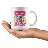 Training Mini Super Heroes Teacher 11oz Coffee Mug - J & S Graphics