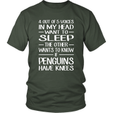 4 out of 5 Voices in my head want to sleep Unisex T-Shirt - J & S Graphics