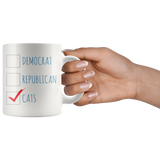 POLITICAL AFFILIATION: CATS 11oz Coffee Mug - J & S Graphics