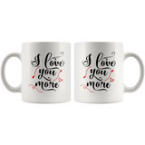 Couples COFFEE MUG Set, Love You to the Moon and Love You More - J & S Graphics
