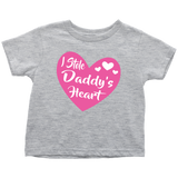 I STOLE DADDY'S HEART Onesies and Infant, Toddler, Youth Size T-Shirts - J & S Graphics