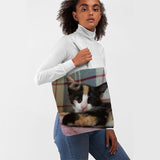 YOUR PET'S PHOTO on a 15x16 Canvas Tote Bag, Shopping Bag