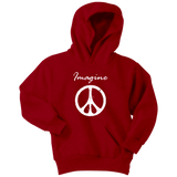 IMAGINE PEACE Youth Hoodie Sweatshirt - J & S Graphics
