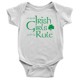 Irish Girls Rule Baby Bodysuit - J & S Graphics