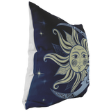 SUN & MOON Celestial Design PILLOW and PILLOW COVERS - J & S Graphics