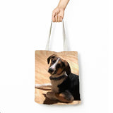 YOUR PET'S PHOTO on a 15x16 Canvas Tote Bag, Shopping Bag