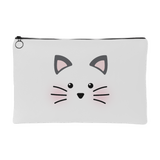 BLUSHING KITTY Accessory Pouch - 2 Sizes to choose from - J & S Graphics