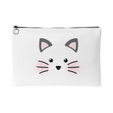 BLUSHING KITTY Accessory Pouch - 2 Sizes to choose from - J & S Graphics