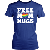 FREE MOM HUGS Pride LGBTQ Women's Short Sleeve T-Shirt - J & S Graphics
