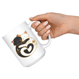 Day and Night Hugging CATS 11oz or 15oz COFFEE MUG