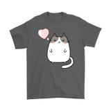 Cute KAWAII CAT with Heart Unisex T-Shirt