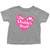 I STOLE DADDY'S HEART Onesies and Infant, Toddler, Youth Size T-Shirts - J & S Graphics