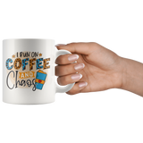 I RUN ON COFFEE AND CHAOS MUG 11oz or 15oz Coffee Mug