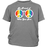 Be Proud of Who You Are Rainbow LGBTQ Youth T-shirt - J & S Graphics