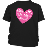 I STOLE DADDY'S HEART Onesies and Infant, Toddler, Youth Size T-Shirts - J & S Graphics