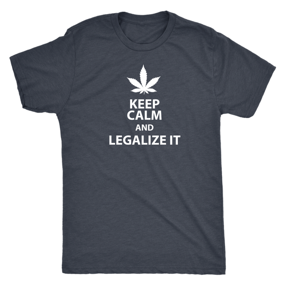 Keep Calm and Legalize It Men's Triblend T-Shirt - J & S Graphics