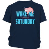 Wake Me When it's Saturday Sloth T-Shirt, Men's, Women's, Childrens