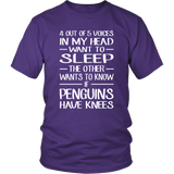 4 out of 5 Voices in my head want to sleep Unisex T-Shirt - J & S Graphics