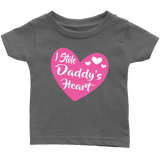 I STOLE DADDY'S HEART Onesies and Infant, Toddler, Youth Size T-Shirts - J & S Graphics