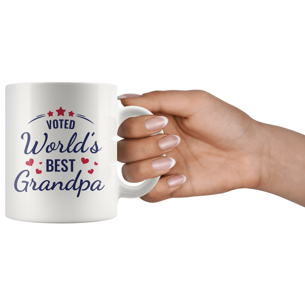 World's Best Grandpa White Mug