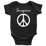 IMAGINE PEACE Baby Snap Bodysuit - J & S Graphics