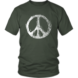 GRUNGE PEACE SIGN Unisex Short Sleeve T-Shirt - J & S Graphics