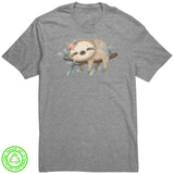 Adorable Sleeping Sloth Unisex 100% recycled fabric T-Shirt
