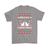 Ugly Christmas Sweater T-SHIRT Meowy Christmas Cat T-Shirt