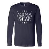 MAMA BEAR Long Sleeve T-Shirt, Canvas Brand - J & S Graphics