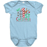 Baby's First Christmas Snap One Piece Bodysuit