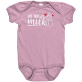 But First, MILK Baby One Piece Snap Bodysuit