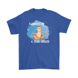 Namast'ay 6 Feet Away Yoga Sloth Unisex T-Shirt Social Distancing