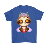 Yoga Coffee Sloth Meditating Unisex T-Shirt