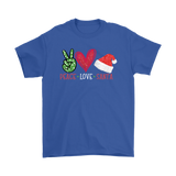 PEACE LOVE SANTA Unisex Christmas T-Shirt