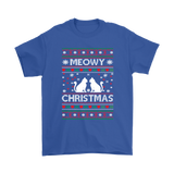 Ugly Christmas Sweater T-SHIRT Meowy Christmas Cat T-Shirt